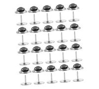 ibasenice 20 pezzi Pin Backs in Acciaio Inossidabile Fermagli Blocca Spilla Resistenti e Affidabili per Distintivi Spille e Brooches Design Raffinato per Uso Versatile in Eventi e Feste