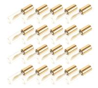 ibasenice 20 Pezzi Tubetti Vuoti per Lucidalabbra 1.2ml Mini in Plastico e Nailon, Compatti e Leggeri, per Make-up Professionale e Fai da Te, Applicatore e Design Portatile Oro