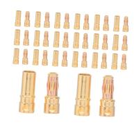 ibasenice 20 Set Connettori Banana per Motori Rc Spina Bullet ad Conduttività per Batterie Esc Fili Connessione Stabile e Portatile per Appassionati Rc