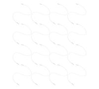 ibasenice 200 Pezzi Corda Elastica Bianca per Cappello e Maschera con estremità Metalliche, Fibra di Polipropilene, 30cm, Versatile per attività All'aperto e Legatura Libri