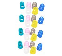 ibasenice 20pezzi Pz Di Protettori Per Dita Silicone Per Chitarra e Ukulele Taglia s Comodi e Resistenti Protezioni Per Pratiche Senza Di Accessori Per Musicisti e Principianti