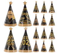 ibasenice 24 Pezzi Cappelli Facile da Conservare a Cono per Feste di Capodanno e Compleanno di Carta Design Festivo per Eventi Aziendali e Cene tra Amici