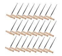 ibasenice 24 Pezzi Strumento stringa violino Ukulele Peg Hole Righer Viola Peg Hole Righer Violin Precision strumento violino e viola piolo legno Beige
