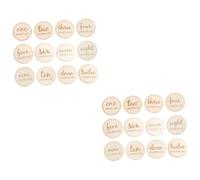 ibasenice 24pezzi Carte Mensili Per Ragazzo Ragazza Props Fotografici Creativi Per Compleanni e Traguardi Realizzate Sicure e Resistenti Design Adorabile Per Condivisione Sui Social Media