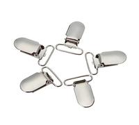 ibasenice 25pezzi Clip Metalliche Per Bavaglini e Giocattoli Da Resistente Colore Argento Per Creazioni Artigianali e Portaciucci