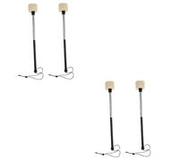 ibasenice 2paia Bacchette Percussione Professionali Inossidabile Per Grancassa Per Musicisti e Principianti Strumento Precisione Per Sviluppare Ritmo e La Creatività