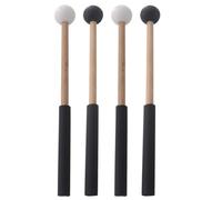 ibasenice 2paia of Tongue Drum Mallets Ergonomic Wooden Percussion Sticks for Marimba Rubber Tips for Music Enthusiasts and Beginners and