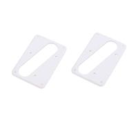 ibasenice 2pezzi Anello Montaggio Pickup Flat Base Per Chitarra Elettrica Copertura Humbucker Per Ponte Bianco Design Elegante e Resistente Sostituzione Perfetta Per Pickup Usurati