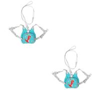ibasenice 2pezzi Antismarrimento Per Ragazzo Ragazza Con Bracciale e Nastro Riflettente Per Supermercati Parchi e Luoghi Affollati Design Verde Dinosauro