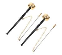 ibasenice 2pezzi Campane Buddiste Con Manico Lungo Strumento Musicale Per Meditazione e Riti Design Classico e Suono Potente Per Tempio e Pratiche Spirituali