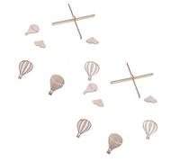 ibasenice 2pezzi Campane Vento Legno Per Camerette Decorazioni Per Ragazzo Ragazza Oggetti Per Foto e Feste Decorazioni Natalizie e Compleanni Materiali Sicuri e Durevoli