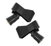 ibasenice 2pezzi Clip Microfono Regolabile Metallo Per Microfoni Wireless e Cablati Design Compatto e Leggero Per Registrazioni