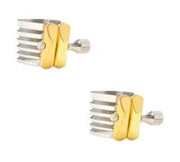 ibasenice 2pezzi Clip Per Saxofono Acciaio Inossidabile Accessorio Professionale Per Musicisti Facile Da Installare Design Elegante Compatibile Con Vari Modelli Di Sax