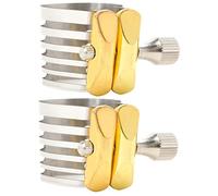 ibasenice 2pezzi Clip Per Saxofono Acciaio Inossidabile Accessorio Professionale Per Stabilizzare Le Ance Pratica e Leggera Perfetta Per Musicisti e Performance Live