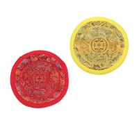 ibasenice 2pezzi Cuscino Per Ciotola Cantante Tibetana Design Elegante e Leggero Accessorio Pratico Per Meditazione e Yoga Compatte