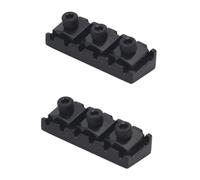 ibasenice 2pezzi Electric Guitar Double Locking Tremolo Bridge with Locking Nut Adjustable System for Enhanced Tuning Stability and Performance