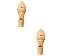 ibasenice 2pezzi Fischietto Per Uccelli Legno Giocattolo Educativo Per Strumento Musicale Per La Creatività e Udito Accessorio Didattico Per La Scoperta Della