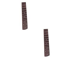 ibasenice 2pezzi Fretboard for Concert Ukulele High-strength Elegant Design for Guitar Neck Replacement and Ukulele Accessories
