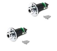 ibasenice 2pezzi Jack Di Uscita Per Chitarra Elettrica Connettore Per Chitarra e Basso Design Con Cerniera Per Cinghia Facile Installazione Include Viti Di Montaggio Compatibile Con