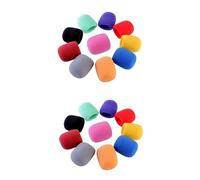 ibasenice 2pezzi Microfono Antivento Copertura Spugna Per Microfono Da Palco Protezione Per Karaoke e Conferenze Ottima Ventilazione e Qualità Del Suono