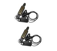 ibasenice 2pezzi Multi-function Acoustic Guitar Pickup with Socket Easy Installation No Modification Required for Folk and Classical Instruments