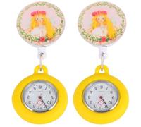 ibasenice 2pezzi Orologio Da Infermiere Telescopico Con Design Unico Per e Medici Orologio Pendolo Da Tasca Per Decorazioni e Regali