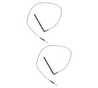 ibasenice 2pezzi Pickup Piezoelettrico Passivo Ceramica Per Chitarra Acustica Trasduttore Ad Alta Sensibilità Per Chitarra e Folk Nero Argento