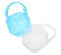 ibasenice 2pezzi Porta Ciuccio Riutilizzabile in Pp Contenitore per Ciuccio da Viaggio per Ragazzo Ragazza Ragazza Protegge dallo Sporco Design Carino e Pratico