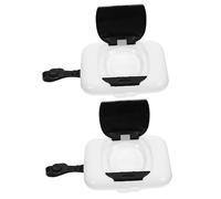 ibasenice 2pezzi Porta Salviette Ricaricabile Da Dispenser Per Salviette Da Viaggio Scatola Per Riporre Fazzoletti Umidificati Applicabile in Camera Da Letto Cucina Bagno e Altrove