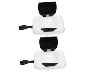 ibasenice 2pezzi Porta Salviette Ricaricabile Da Dispenser Per Salviette Da Viaggio Scatola Per Riporre Fazzoletti Umidificati Applicabile in Camera Da Letto Cucina Bagno e Altrove