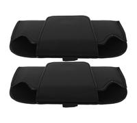 ibasenice 2pezzi Portaocchiali in Pelle Sintetica per Auto Visiera Parasole Organizer per Occhiali da Sole da Vista Compatibile Quasi Tutte le Automobili Chiusura Magnetica Interno Morbido