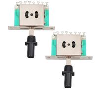 ibasenice 2pezzi Pulsante Di Sostituzione Pickup Per Chitarra Gear Argento Da Design Per Chitarre Di Tipo Standard Facile Da Installare e Durevole