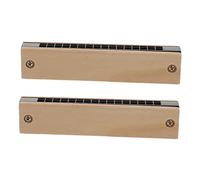 ibasenice 2pezzi Pz Strumenti Musicali Legno Per Ragazzo Ragazza Harmonica Creativa Giocattolo Musicale Divertente Per Performance e Scuola Ottimo Per Insegnare La Musica Ai Piccoli