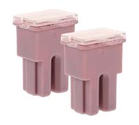 ibasenice 2pezzi Scatola Fusibili con Blocco Inserto per Auto Camper Barche Resistente Alte Temperature Connessione Stabile e Facile Installazione