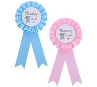 ibasenice 2pezzi Spille Gender Reveal in Poliestere per Decorazioni Shower, Design Chic e Unico, Perfette per Festa di Rivelazione del Sesso