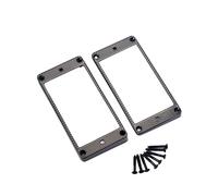 ibasenice 2pezzi Telaio Humbucker Per Chitarra Elettrica Base Piatta Anello Di Montaggio in Metallo Accessorio Per Ricambi Musicali Include Nero
