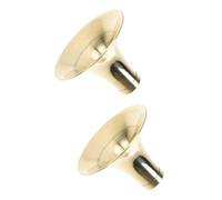 ibasenice 2pezzi Titolo Accessorio Professionale Per Suona Tromba Ottone Spessa Per Amplificazione Del Suono Design Semplice e Resistente