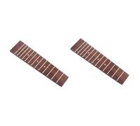 ibasenice 2pezzi Ukulele Fretboard Tasti Per Ukulele Soprano e Concert Accessorio Di Ricambio Elegante e Resistente Con Incastro Doppio Punto