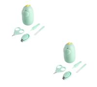 ibasenice 2sets Completo Di Tagliaunghie Per Kit Di Unghie Con Forbice Pinzetta e Scatola Design Sicuro Per Nuove Mamme e Shower