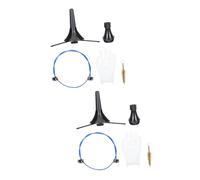 ibasenice 2sets Pulizia Per Tromba e Strumenti Fiato Spazzola Flessibile Supporto Inclusi Kit Manutenzione Completo Sicuro e Resistente