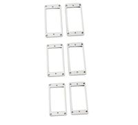 ibasenice 3 Coppie Di Piastre Di Copertura Per Pickup in Argento Per Telaio Di Montaggio Per Pickup Per Chitarra