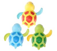 ibasenice 3 Giochi da Bagnetto per Tartarughe Molla Colorate Leggere e Resistenti Giocattoli per Piscinetta e Bagno per Ragazzo e Facili da Usare e Divertenti