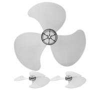ibasenice 3 pale per ventilatore in plastica con copridado, pale di ricambio per ventilatore elettrico a 3, da tavolo/pianta a piedistallo per uso domestico da 16 pollici, parte di ricambio rotta,