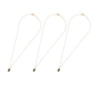 ibasenice 3 Pezzi Catene per Clavicole Vintage Dorate Ciondolo Pinolo Decorazioni Creative per Collo Flessibili Accessori Moda per Maglioni e Outfit Casual