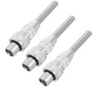 ibasenice 3 Pezzi Connettore Compatibile e Versatile, Realizzato in Metallo e Plastica Xlr a Blocco per Microfono e Impianti Audio per Palchi All'aperto e Registrazioni Sul Campo