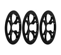 ibasenice 3 Pezzi Copertura della Catena della Bicicletta in Plastica Nera per Protezione Efficiente e Adattamento Preciso per Corona Catena Mountain Bike