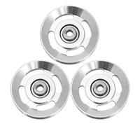 ibasenice 3 Pezzi di puleggia per Cavi per Palestra Domestica - Puleggia silenziosa in Lega di Alluminio da 88 mm con Cuscinetto per sistemi di Sollevamento, Accessori per Allenamento con Pesi, Parti