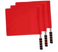 ibasenice 3 Pezzi Flag Di Competizione Di Atletica Leggera Arbitro Bandiera Segnale Giudice Arbitri Officiare Kit Bandiere Arbitrali Colore Bandiere Rosse Sport Stoffa Rosso