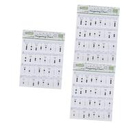 ibasenice 3 Pezzi Guida Allapprendimento Degli Accordi Per Tromba Tabella Di Riferimento Degli Accordi Poster Colori Assortiti Lettura Facile Per Principianti Confezione Robusta