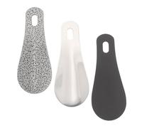 ibasenice 3 pezzi Mini Calzascarpe in Acciaio Inossidabile Portatile Sollevatore Scarpe Corto Ergonomico per Uomo Donna Aiuto Scarpe da Viaggio e Uso Quotidiano